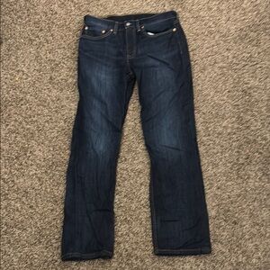 Levi's Dark Indigo Straight Jeans